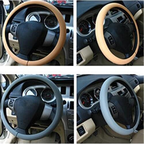 Ladysmtop Silicone car Steering Wheel Cover case For Nissan Almera Primera Geniss Juke athfinder Sentra Versa Altima pathfinder