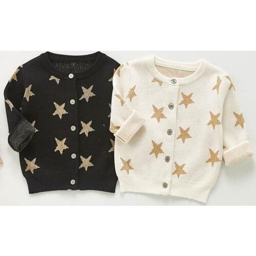 Autumn Winter Infant Baby Girls Cardigan Sweater Toddler Baby Girls Knitted Clothing Knitted Cardigan Sweater Coat