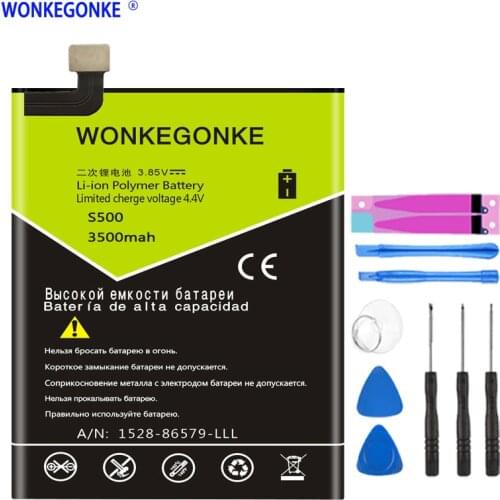 WONKEGONKE 3500mAh Battery for Cubot S500 Batterie Bateria