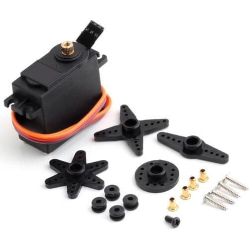 1 Set Digital Metal Gear Servo Motor MG995 360 Degree High Torque Metal Gear RC Servo Motor For Boat Helicopter Car