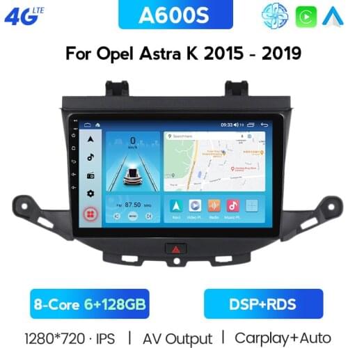 128G Carplay Android 10 Screen Multimedia DVD Player For OPEL ASTRA K 2016 2017 WiFi GPS Navigation Auto Radio Stereo Head Unit