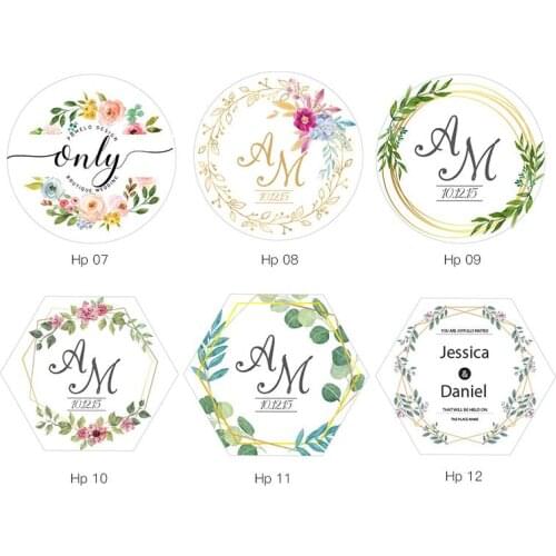 2'' Custom Logo Wedding Birthday Party Sticker Personalized Design Your Label Gift Box Birthday Party Seal Sticker Self-adhesive