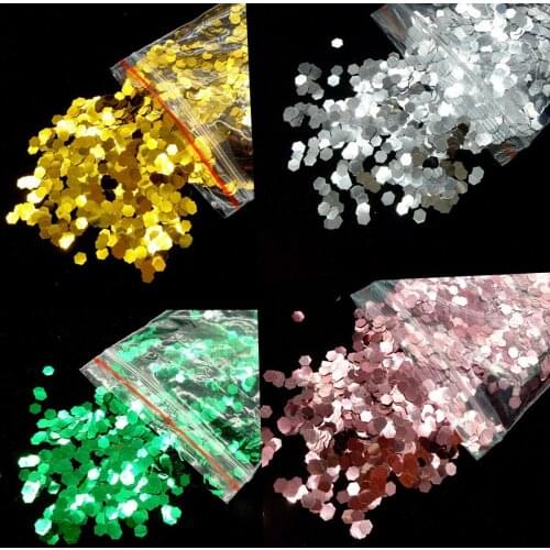 Shining Scales Nail Sequins Mermaid Hexagon Sheets Holographic Fish Scale Nail Glitter Tips Manicure Nail Art Decorations