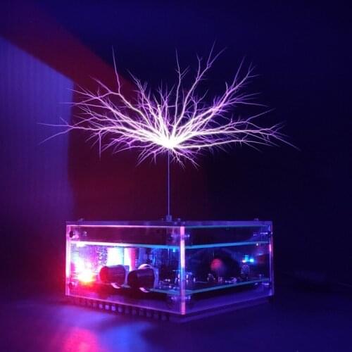 Bluetooth Music Tesla coil high frequency and high voltage generator magnetic storm coil palm arc touchable lightning