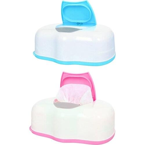Baby Wipes Dispenser Reusable Portable Sealed Wipes Moist Keeping Wet Wipes Holder Case Flip Lid Dustproof Sealed Tissue Box