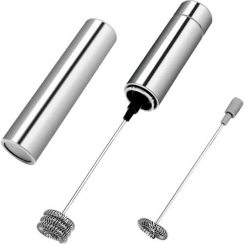 Double Spring Whisk Head Electric Milk Frother Stainless Steel Handheld Milk Foamer Drink Mixer for Coffee Cappuccino Egg Tools