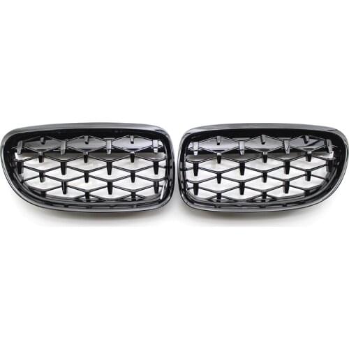 Gloss Black Diamond Meteor Front Kidney Grille for BMW 3 Series E90 09-11 4-Door