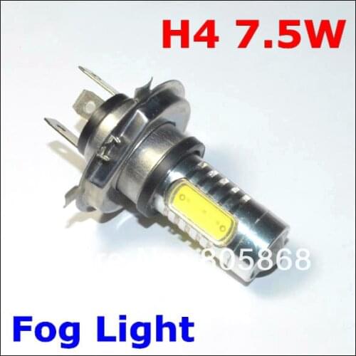 H4 7.5W Fog Light High Power Cars H4 LED Car Light Bulb Lamp Headlight White Led Bulb 12V Auto Parking Car Styling FREE SHIPPING