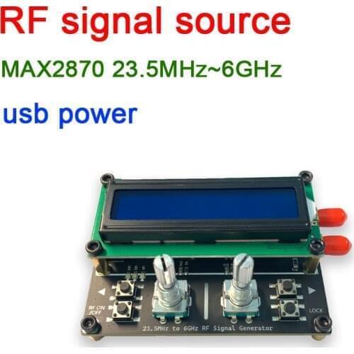 MAX2870 23.5MHz~6GHz RF signal source PLL Signal generator frequency sweep Digital LCD display USB POWER