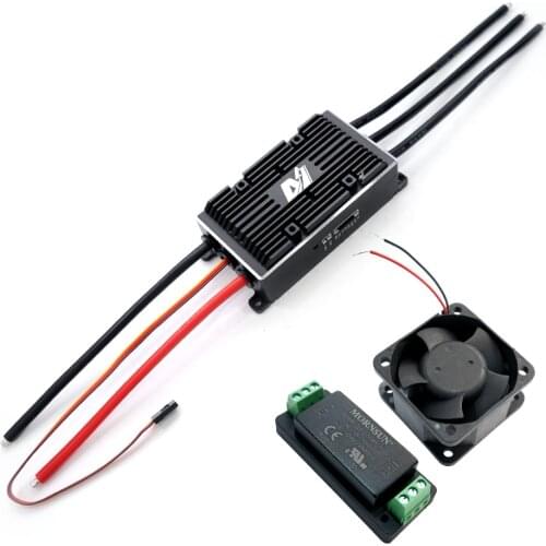 Maytech Supercase 200A VESC6.0 Based Speed Controller with Cooling Fan and UBEC for Electric Skateboard Fighting Robots