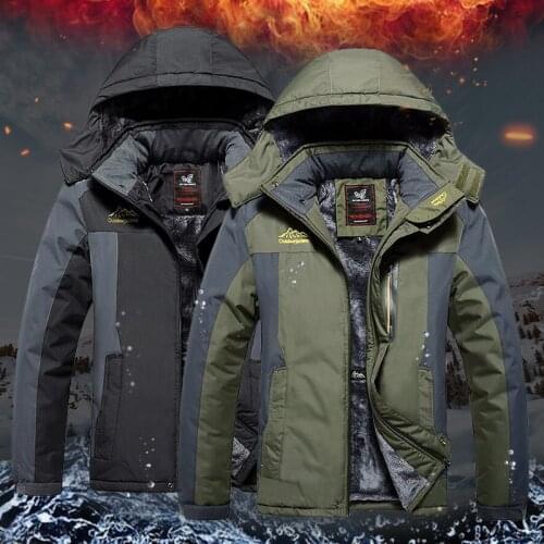 Men Outdoor Jacket Winter Warm Cold Mountaineering Coat Waterproof Windproof Assault Clothes Women Outdoor Sportswear Plus Size