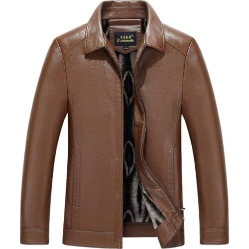 1755 New Fashion Men Clothes Spring Genuine Leather Jacket Zipper Coat Autumn Sheepskin Leather Coat