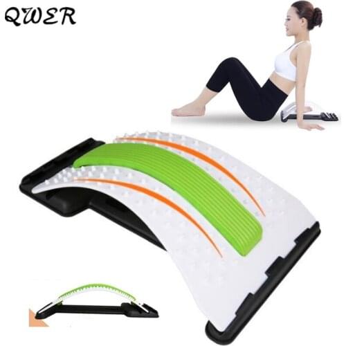Lower and Upper Back Pain Relief Arched Back Stretcher Posture Correction Magic Stretch Equipment Massager Lumbar Support Relax