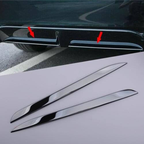 1Pair Rear Bumper Lower Lip Trim Stainless Steel Fit For Toyota Camry SE XSE MK3 2018 2019