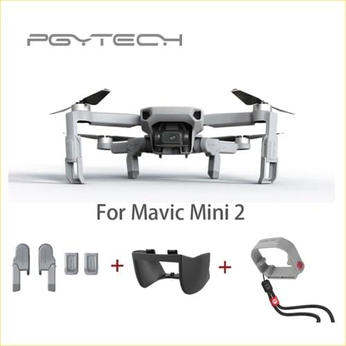 PGYTECH DJI Mavic Mini 2 Quick Release Landing Gear Extension Propellers Motor Holder Fixator Guard Gimbal Lens Hood Original