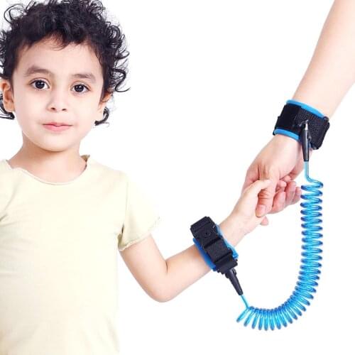 1.5m Adjustable Children Safety Harness Anti-lost Wrist Link Band Bracelet Wristband Secure For Baby Harness Strap Rope Leash