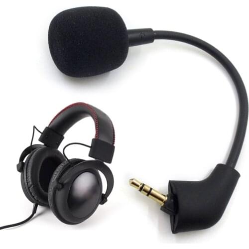 Replacement Mic for Hyper X Cloud 2 II/Hyper X Cloud Sliver Gaming Headset 3.5mm Detachable Microphone