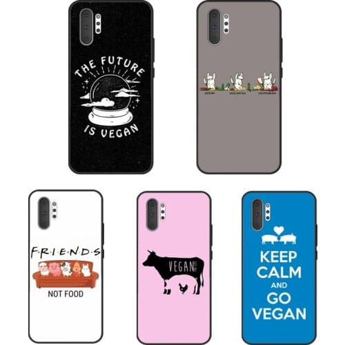 Vegan Vegetarian Quote For Samsung S20 Plus S8 S9 S10 e Lite Case For Galaxy Note 20 Ultra Note 10 Plus Coque