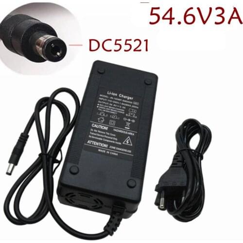 54.6V 3A Li-ion Charger Used For 48V 13S Lithium Electric Bike battery DC XLRM RCA GX16 Connecto 48 V 3A Ebike Charger With Fan