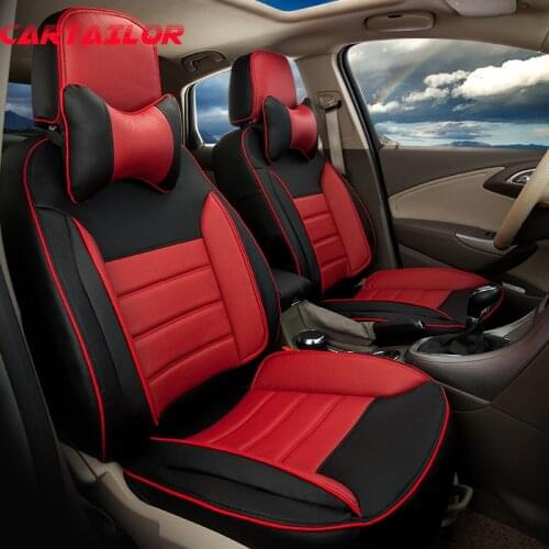 CARTAILOR auto seat protector PU leather for hyundai grand santafe car seat cover set custom fit seat covers cars accessories