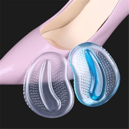 Silicone Foot Care Forefoot Pads Shoe Patch Insoles High Heels Massager Anti Slip Pain Relief Shoe Accessory 1 Pair