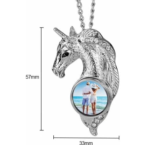 10pcs Free shipping new product Blank sublimationThe rounded necklace jewelry heat transfer blank material DIY new gift