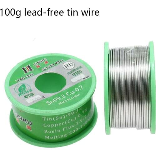 100g Rohs Lead-free Solder Wire 0.5,0.6,0.8,1.0mm Unleaded Rosin Core for welding Thermal fuse Electrical iron