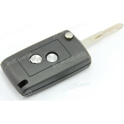 2 Buttons Remote Flip Folding Key Shell Case For Peugeot 106 205 206 405 2B Uncut