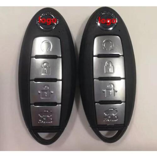 Car Keyless Smart Remote Key 433Mhz 4A Chip for Nissan Bluebird Sylphy Pulsar Sentra Sunny Smart Key with Remote Start Button