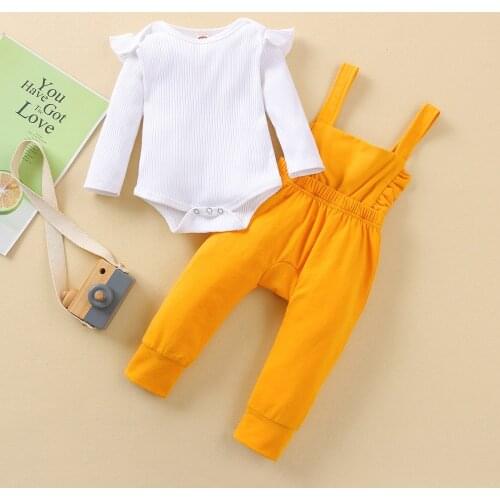 Bobora Baby Girl Pants Sets Long Sleeve Stripe Top Strap Overalls Corduroy Jumpsuit Fall Outfits Winter Clothes