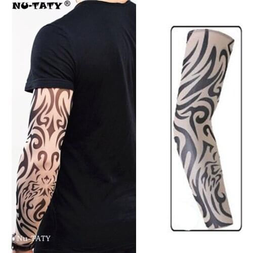 Nu-TATY Black pattern Man&woman style Tattoo Sleeve Stockings Body Art Leggings Cool Boys Girls Party Wearings