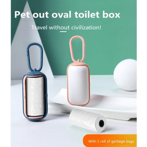 For Biodegradable dog Poop Bags Pet Waste Garbage Bags Outdoor Carrier Holder Dispenser Clean Pick Up Bag Holder Pet Accessories