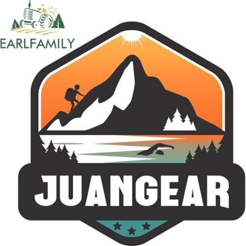 EARLFAMILY 13cm x 12.9cm for Adventurer Awaits ScratchProof Car Sticker Refrigerator Sunscreen Decal Graffiti Car Door Protector