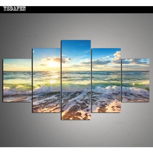 HD Printed Painting Canvas Printing Sea view painting Room decor print poster picture canvas Franed art HG-1783