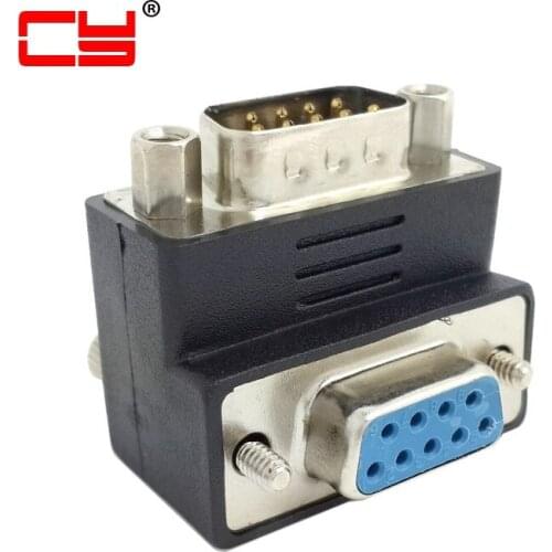 Jimier VGA SVGA Down Angled 15pin Socket Male To Plug Female High Density Extension Adapter Converter Changer Connector