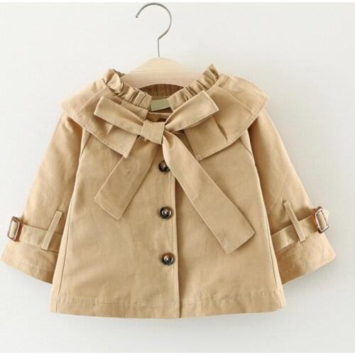 Baby Girl Jackets Girls Outerwear Coats Spring Summer Formal Cotton Cardigan Coat Cute Child Clothing Princess Windbreaker