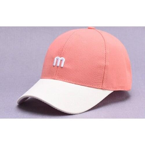 Summer Kids Boy Girl Letter Patchwork Baseball Hat Baby Sun Caps Children Bonnet