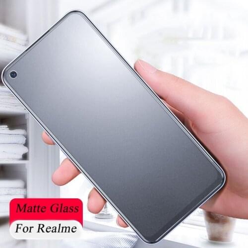 Matte Frosted Tempered Glass For Realme 7 6 X50 Pro C3 X7 Pro V5 5G Screen Protector For Realme q2 7 6Pro X50Pro Protective Film