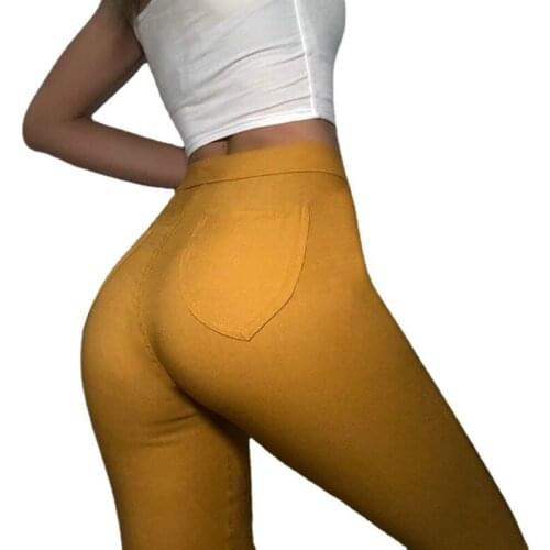 Fashion Sexy Skinny Pants Women High Waist Stretch Pencil Pants Spring Thin Slim Solid Color Trousers Female Casual Leggings