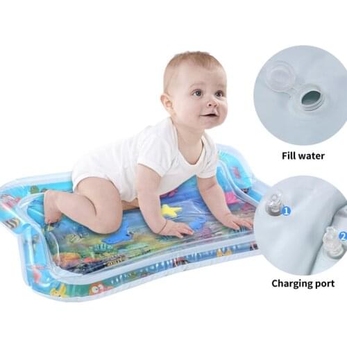 Inflatable Baby Water Mat Infant Tummy Time Playmat Toddler Fun Activity Play Center for sensory stimulation for babies bpa free