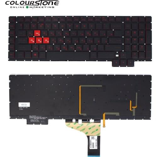 New RU Backlight Beyboard For HP OMEN 17-AN AN030CA AN007NW 17-AN053NR 17-AN020CA Russian Notebook Keyboards Red Keycaps