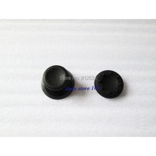 New Black/Grey 3D Analog Joystick Mushroom Head Cap For Xbox 360 Controller Stick Cap + Silicone Cap. 2PCS