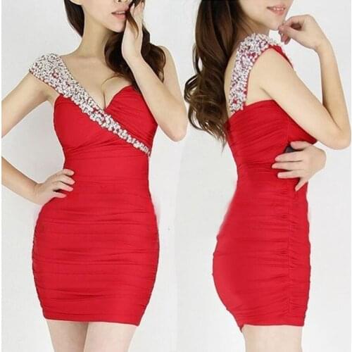 Nightclub Sexy Bridal Gowns bridesmaids Wedding Evening Cocktail Party Prom Dress 3961 uk one size 8-12