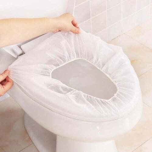 10pcs/bag Disposable Nonwovens/Wood Pulp Toilet Seat Cover Travel Hotel Biodegradable Sanitary Safe clean for pregnant women use