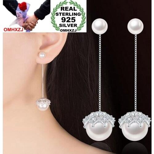 Серьги с жемчугом OMHXZJ China At AliExpress