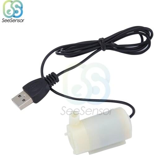 Mini Micro Submersible Water Pump DC 5V Low Noise Brushless Motor Pump 2-3L/Min For Fish Tanks Aquarium Fountain