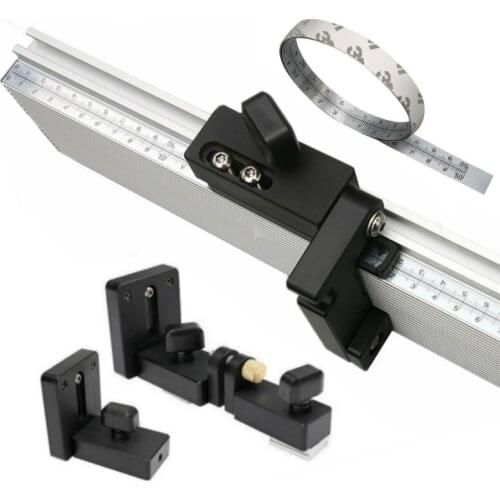 Woodworking Profile Fence and T Track Slot Sliding Brackets Miter Gauge Fence Connector for Saw Table Benches/Woodworking Router