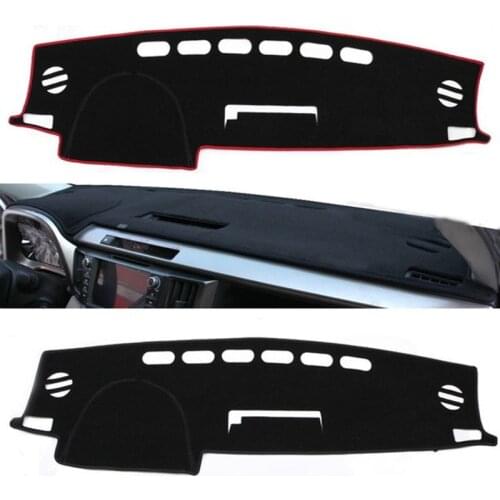 Car Dashboard Cover For Toyota RAV4 XA40 2013 2014 2015 2016 2017 Dashmat Sun Shade Non-Slip Stiker Carpet Accessories Protector