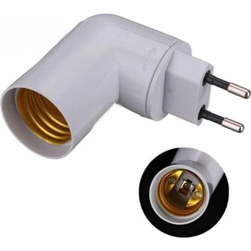 EU plug PP to E27 Base Soket Convertor Splitter Lamp Holder With ON/OFF Switch Socket Adapter Screw Converter E27 Bulb