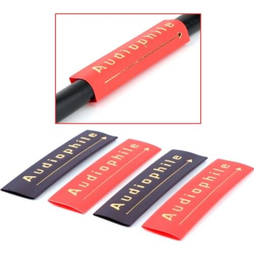 4Pcs Audiophile Heat Shrink Tube 14mm Insulated Sleeving Tubing Fit To DIY Speaker Audio Cable